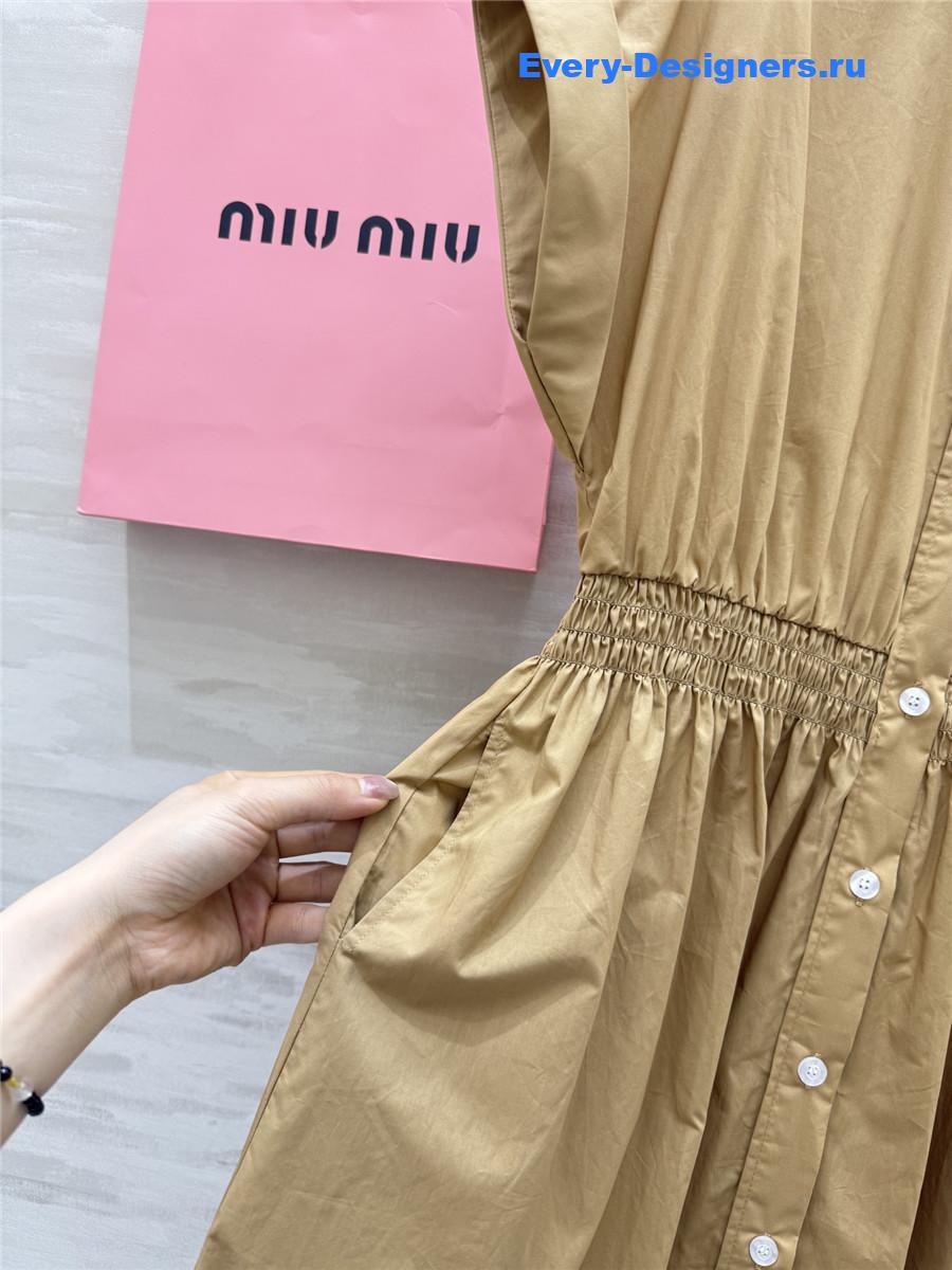 MIU MIU Brown Shirt Dress