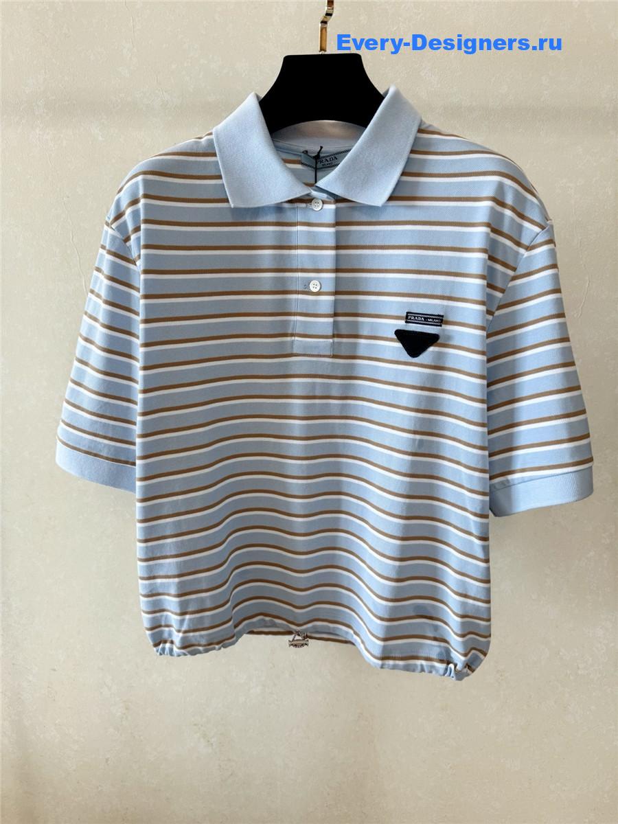 Pra*a fil-a-fil cotton shirt