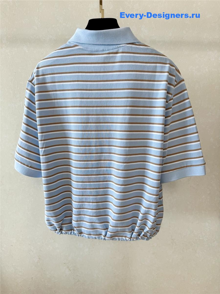 Pra*a fil-a-fil cotton shirt