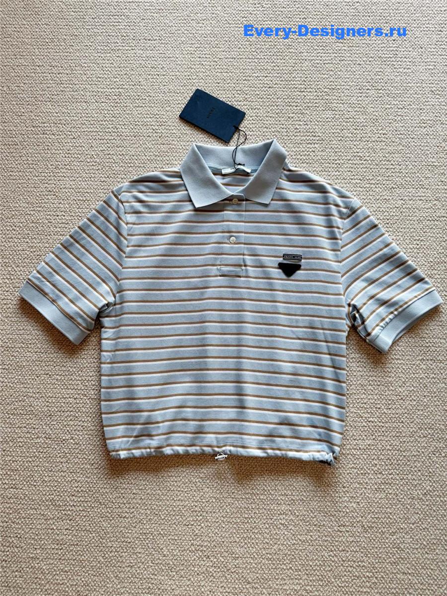 Pra*a fil-a-fil cotton shirt