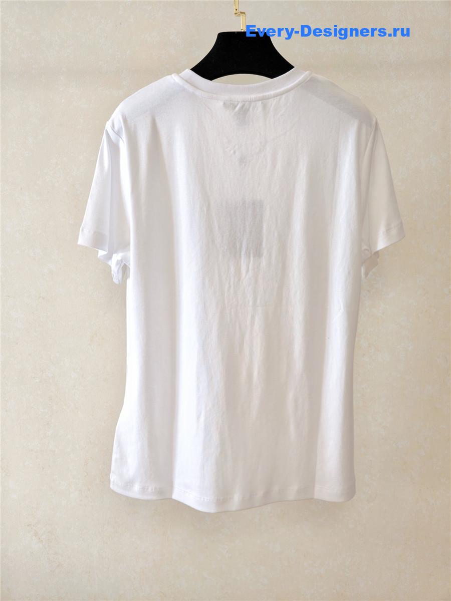 l0vis Vvtt0n white monogram pocket tee
