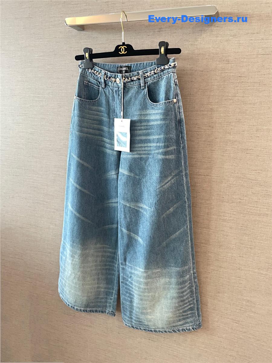 Ch**el coco beach light blue jeans