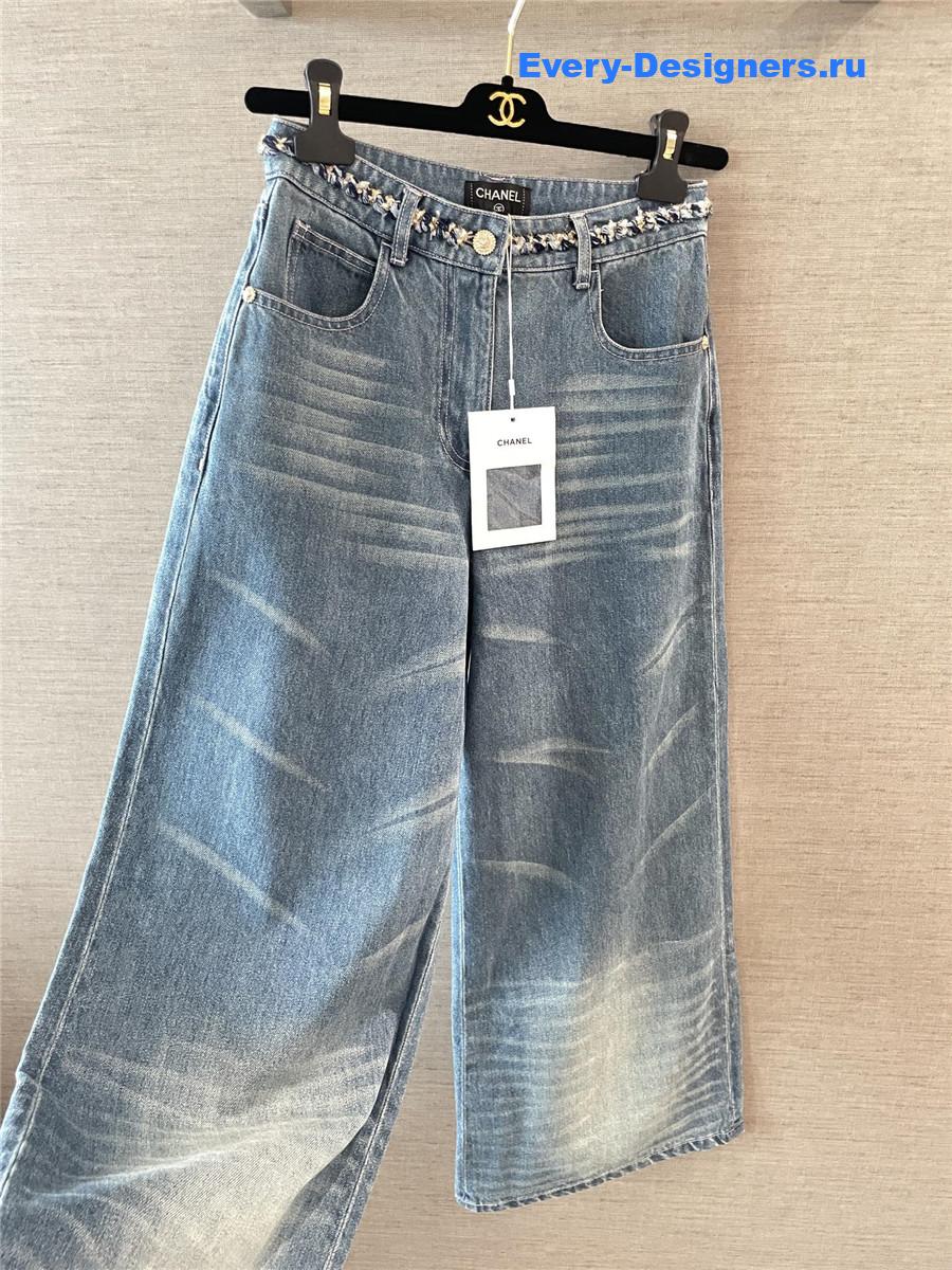 Ch**el coco beach light blue jeans