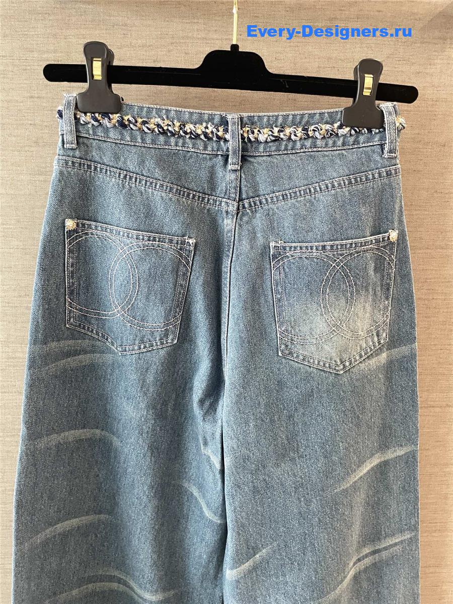 Ch**el coco beach light blue jeans