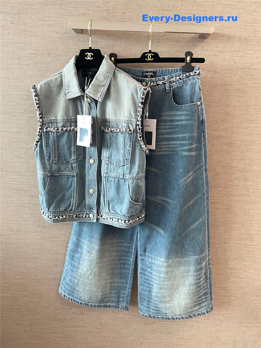 Ch**el coco beach light blue jeans