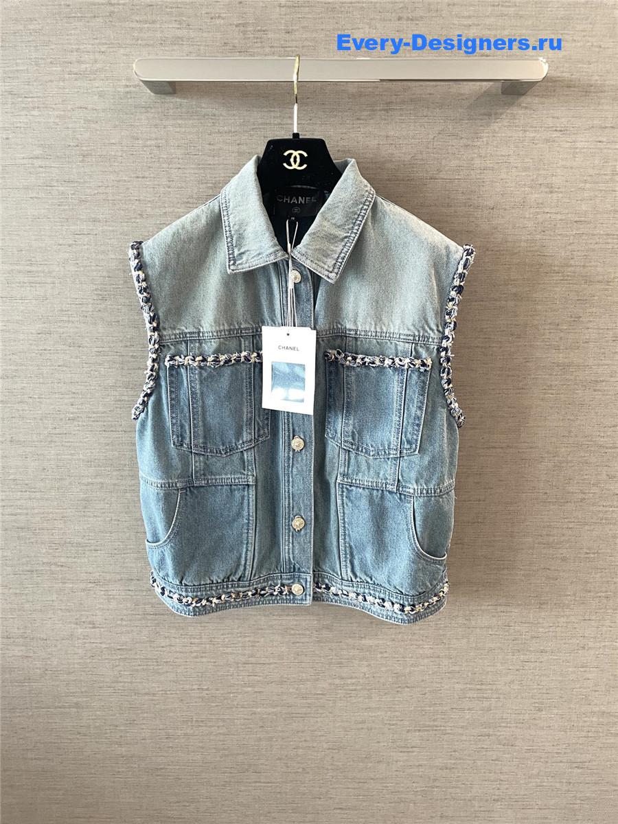 Ch**el coco beach denim vest