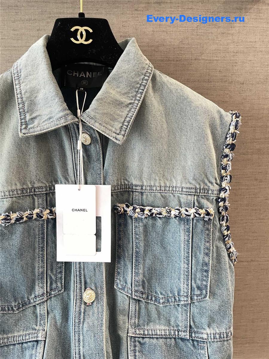 Ch**el coco beach denim vest