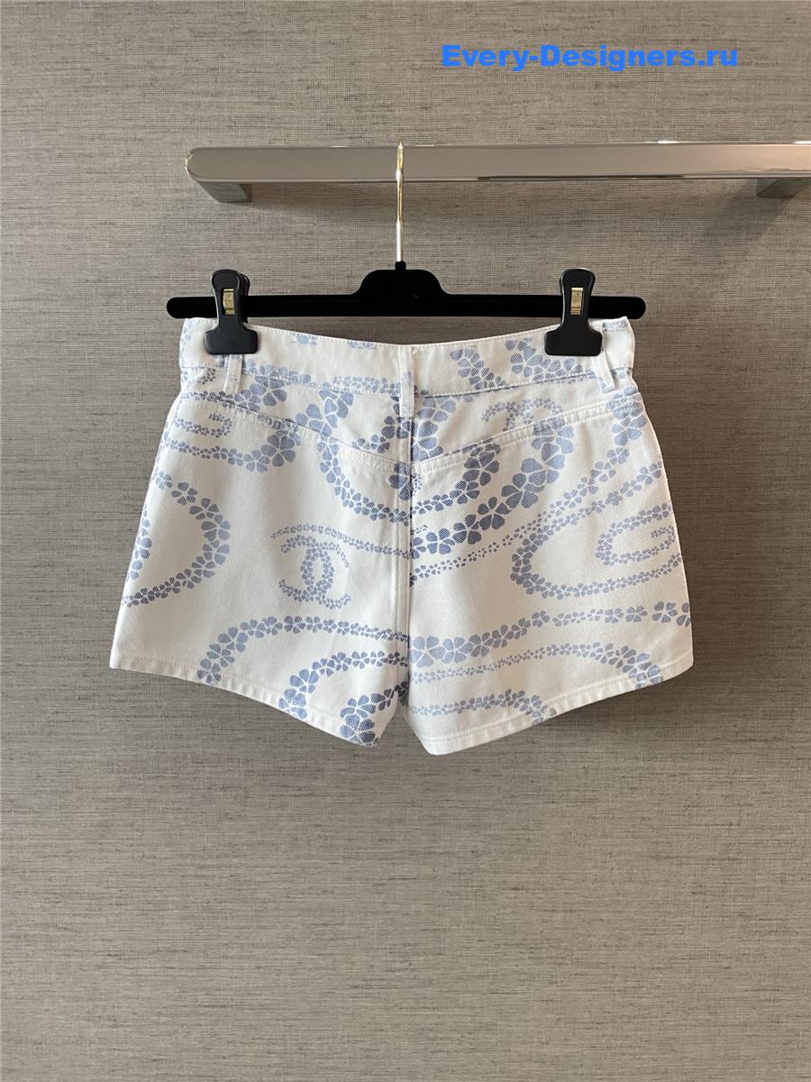 Ch**el coco beach blue denim shorts