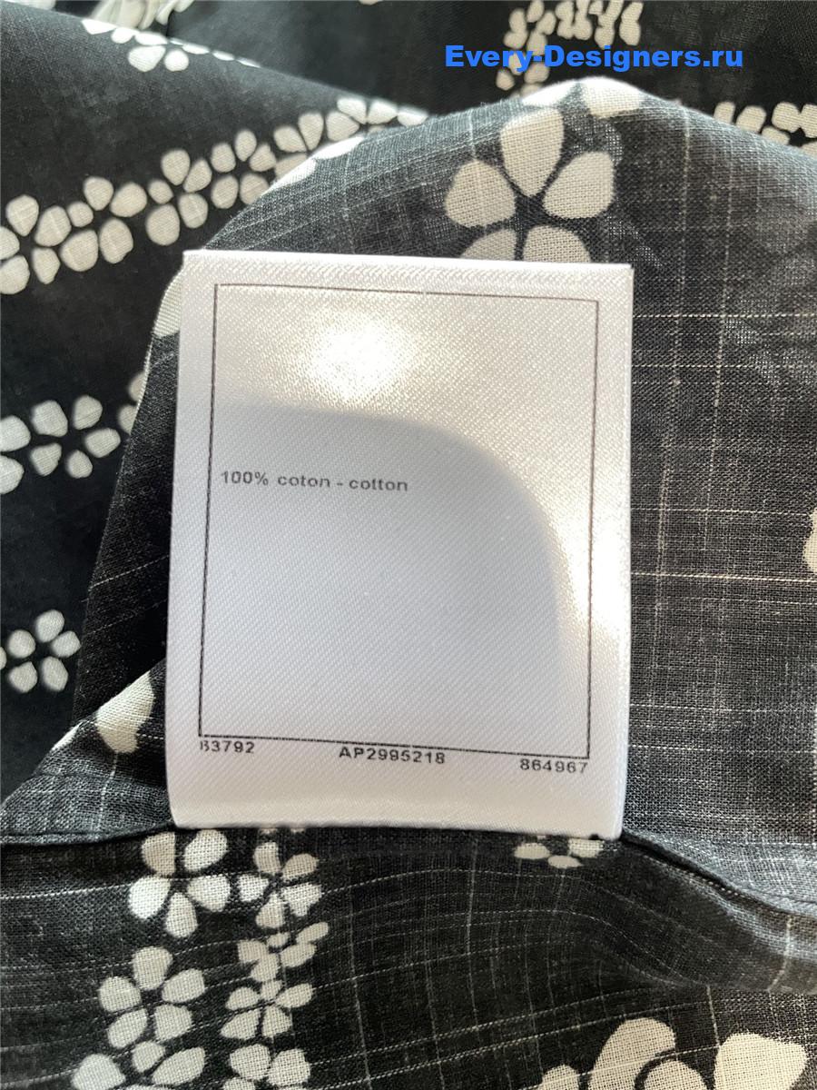 Ch**el coco beach printed voile shirt