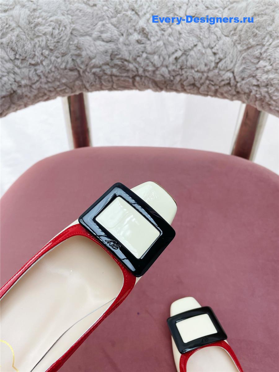 Roger Vivier 45mm White Belle Vivier Pumps