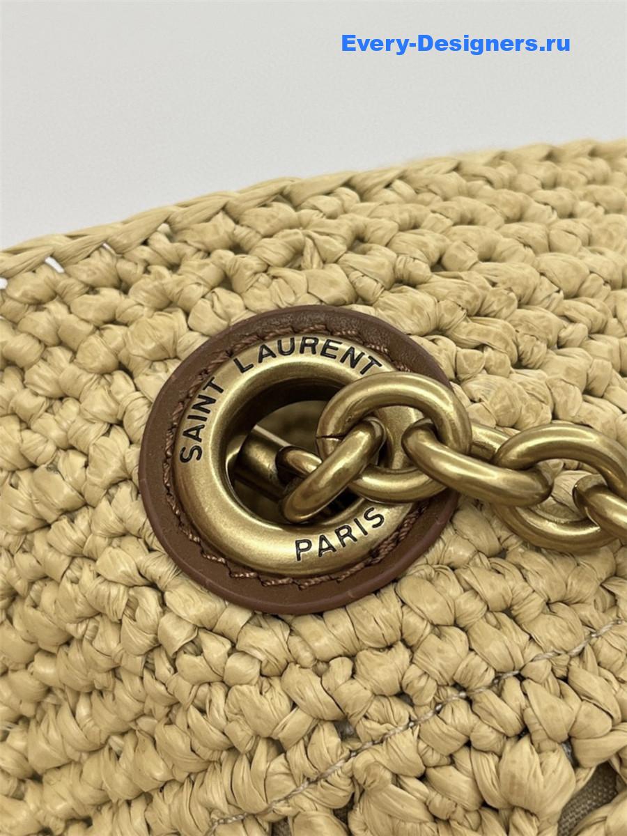 Sa1nt Lau*nt jamie raffia tote