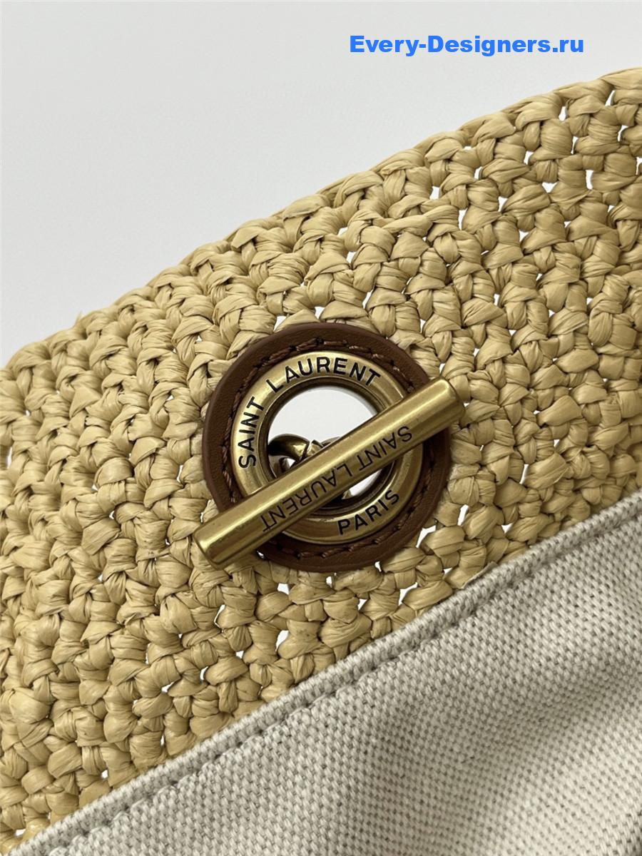 Sa1nt Lau*nt jamie raffia tote