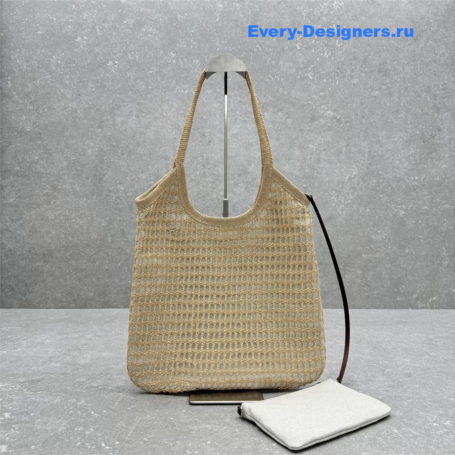 Miu Miu Ivy Raffia Shoulder Bag