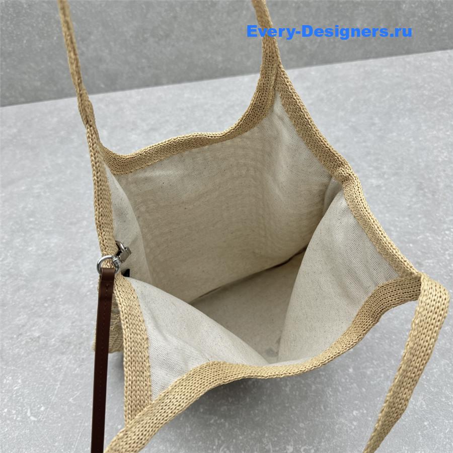 Miu Miu Ivy Raffia Shoulder Bag