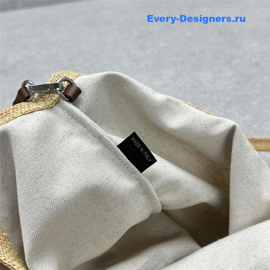 Miu Miu Ivy Raffia Shoulder Bag