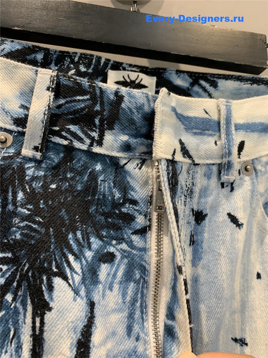 D10r ink bamboo wide-leg jeans