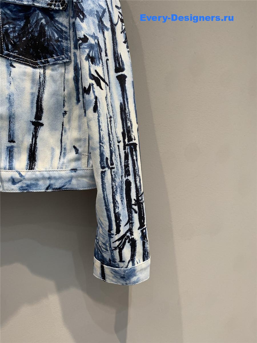 D10r ink bamboo denim jacket