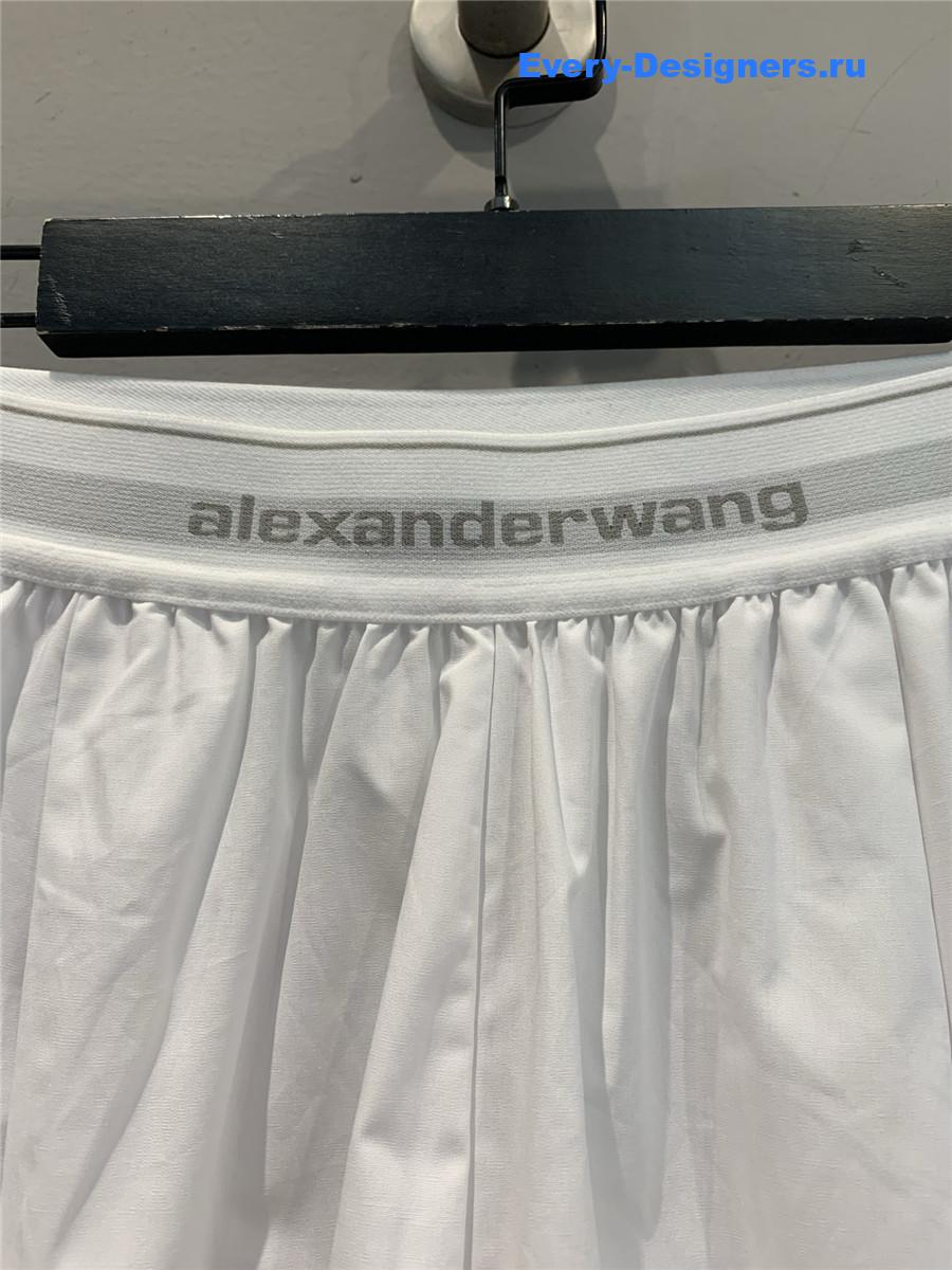 A1exa*der wang white cotton shorts