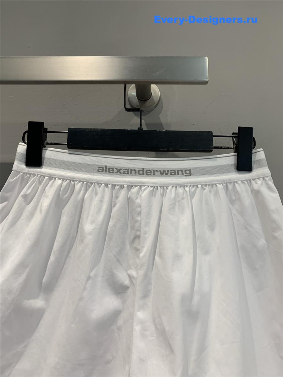 A1exa*der wang white cotton shorts