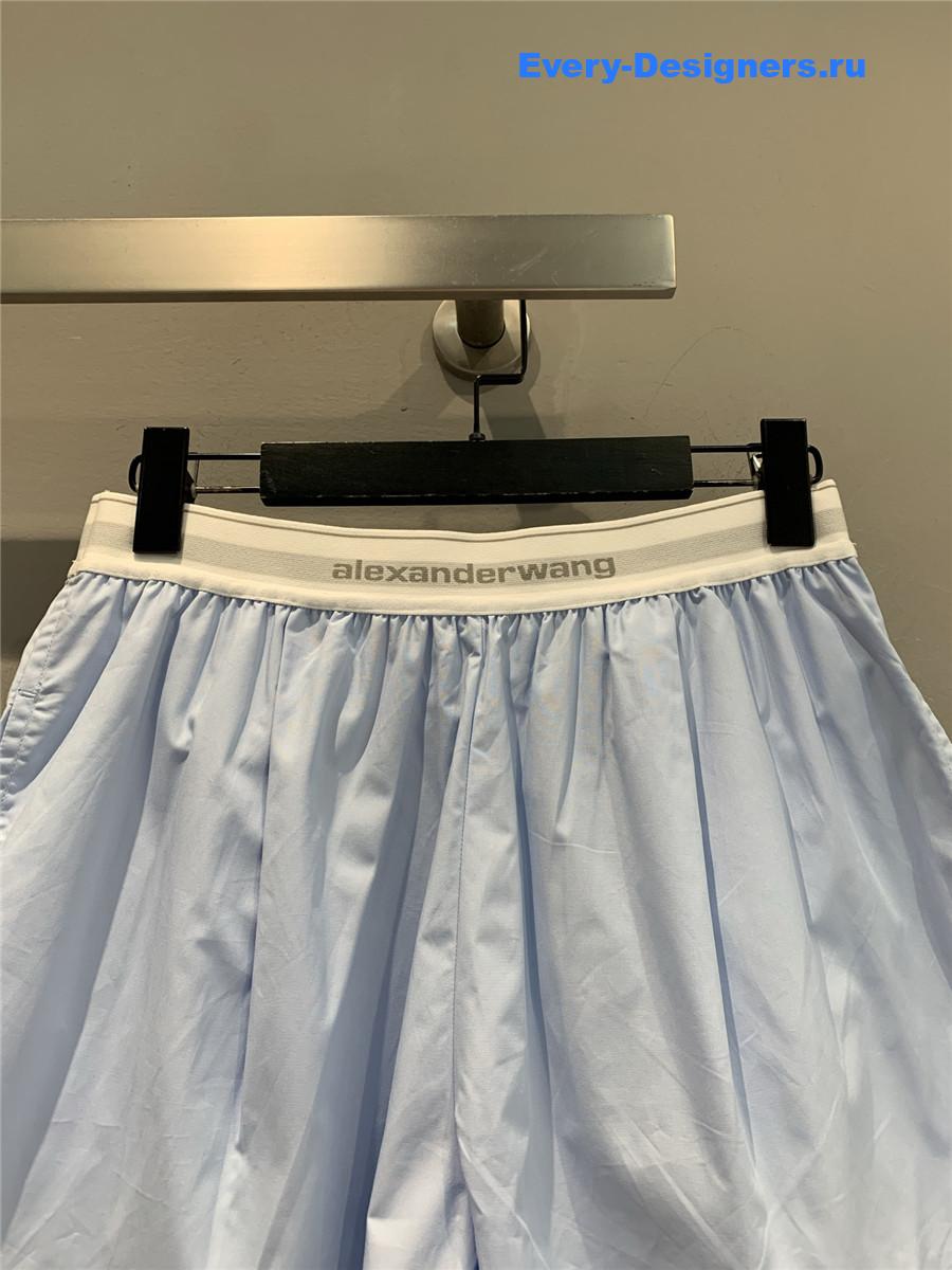 A1exa*der wang light blue cotton shorts