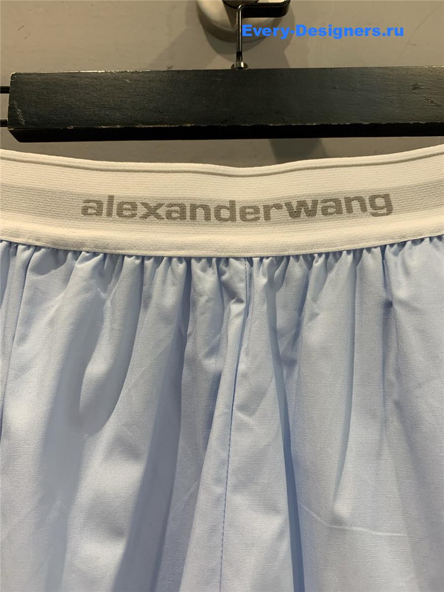 A1exa*der wang light blue cotton shorts