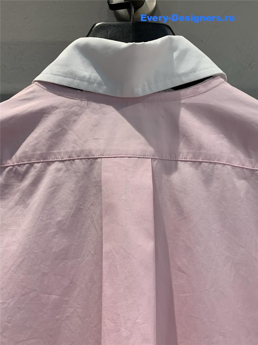Miu Miu Pink Cotton Poplin Shirt