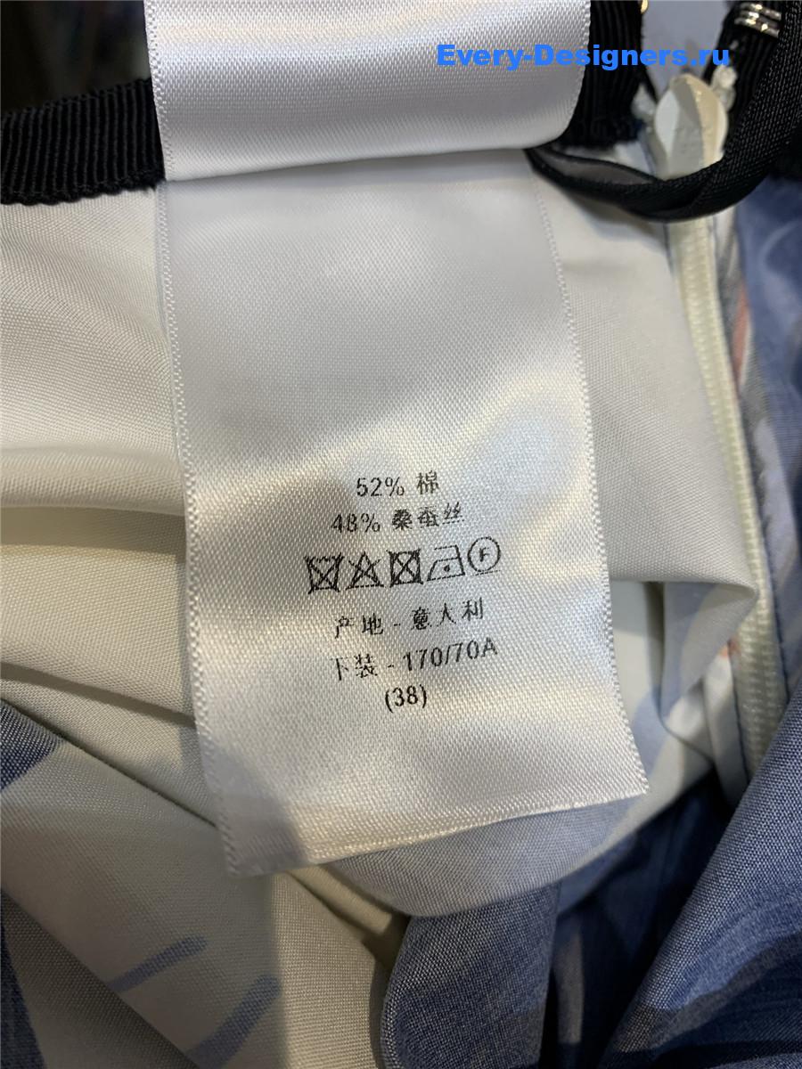 D10r souvenir flared skirt