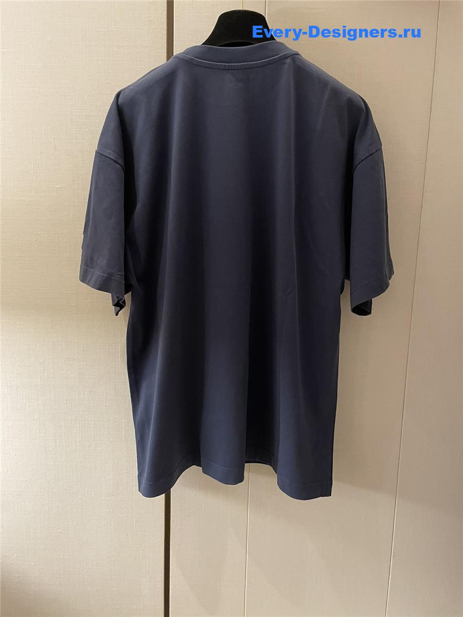 A1exa*der wang navy logo tee