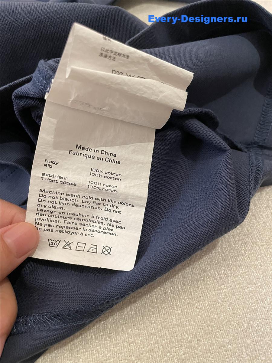 A1exa*der wang navy logo tee