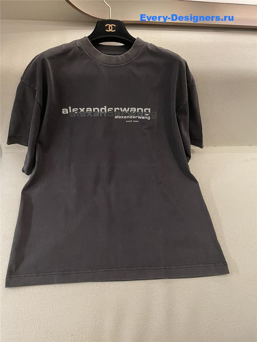 A1exa*der wang gray logo tee