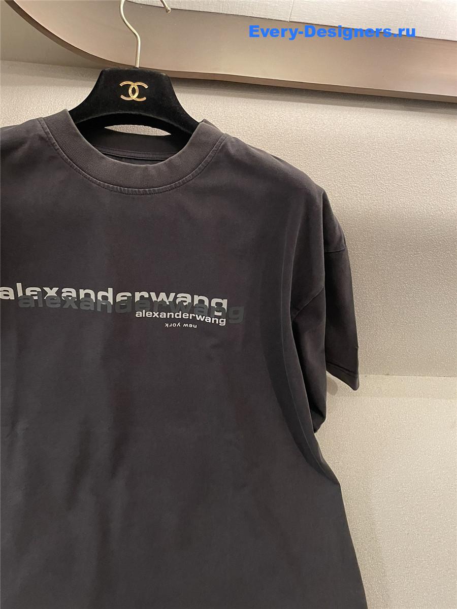 A1exa*der wang gray logo tee