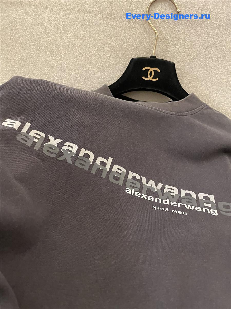A1exa*der wang gray logo tee