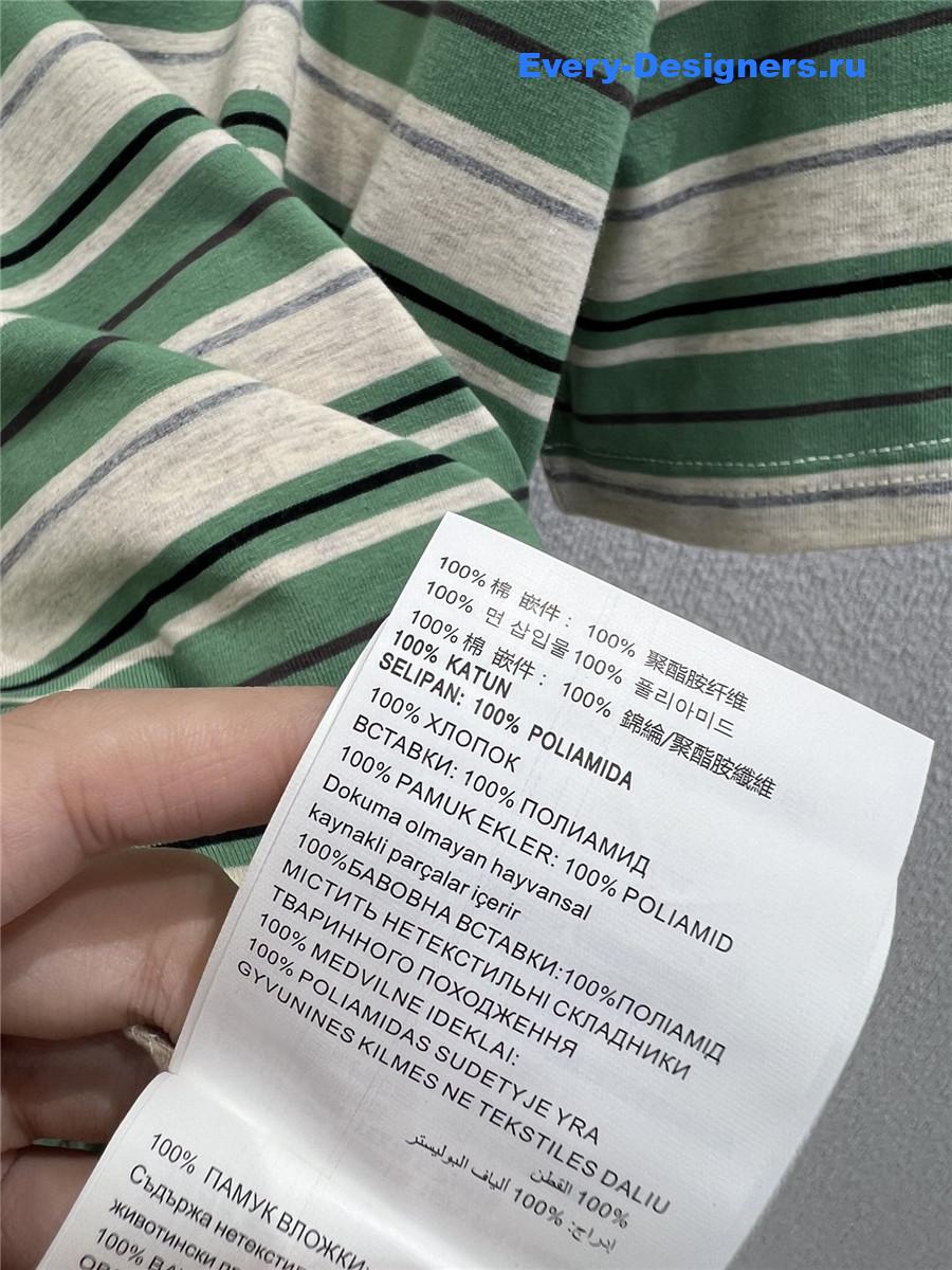 Miu Miu Green/White/Light Blue Jersey T-Shirt