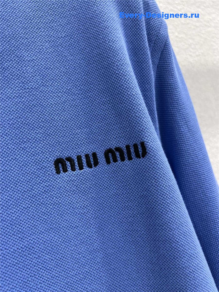Miu Miu Periwinkle Piqué Shirt
