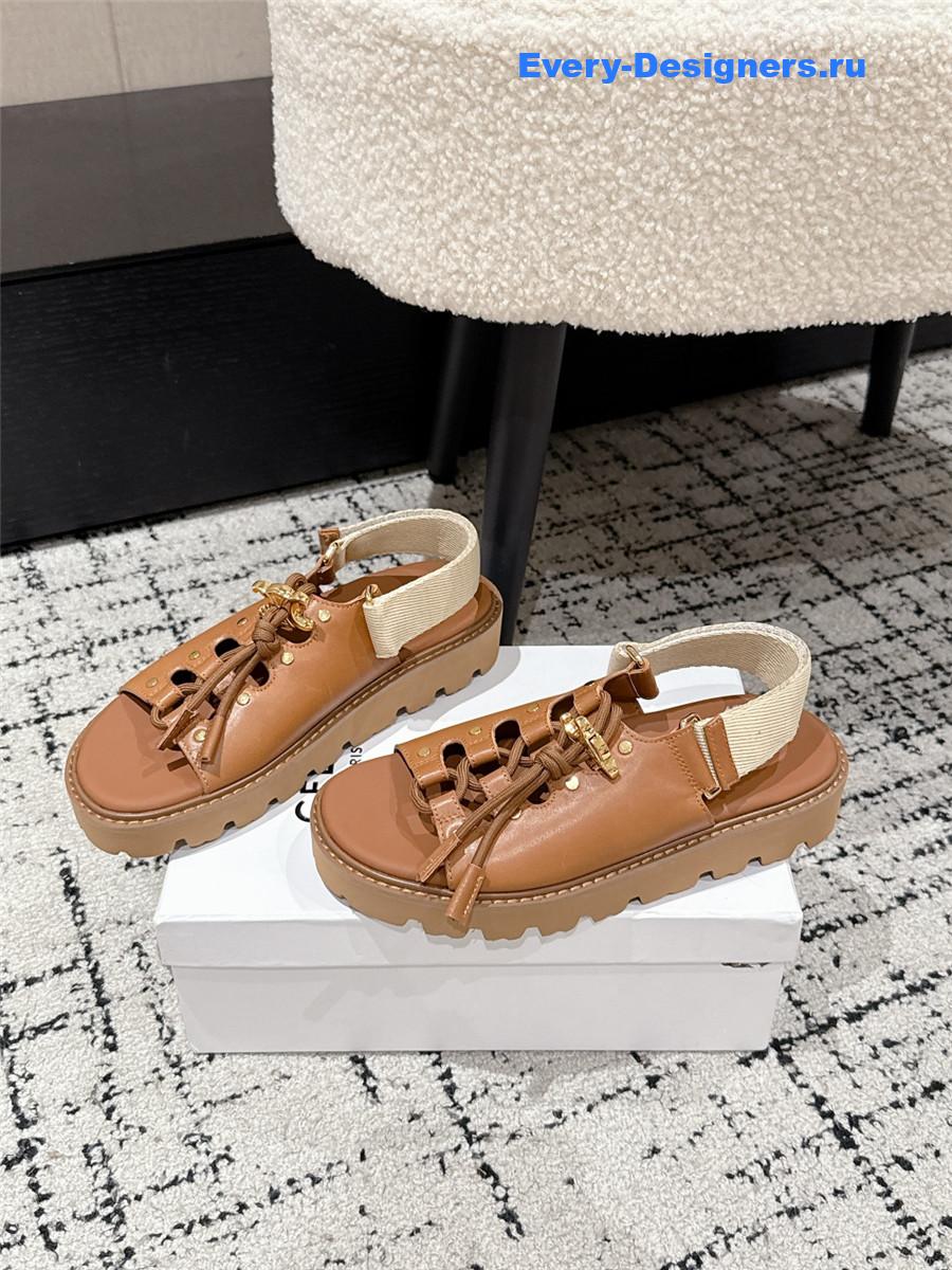 Ce1i*e billie chunky sandals in brown
