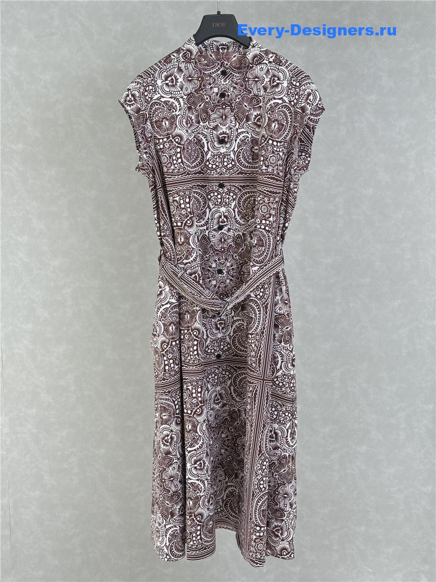 D10r mid-length belted shirtdress