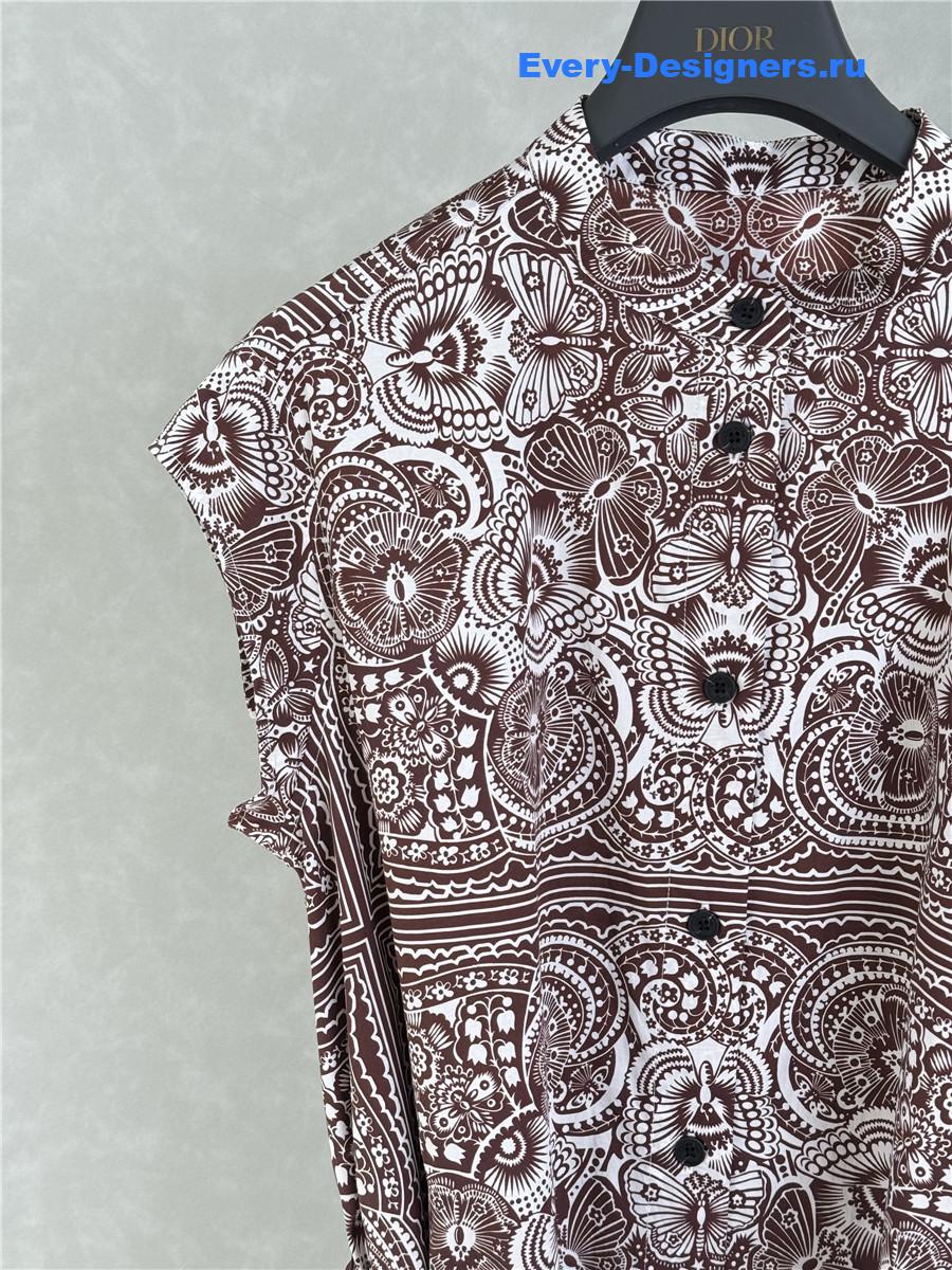 D10r mid-length belted shirtdress