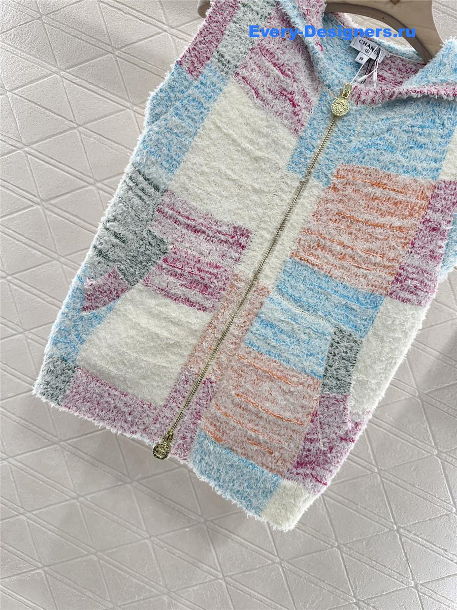 Ch**el zip-up hooded vest