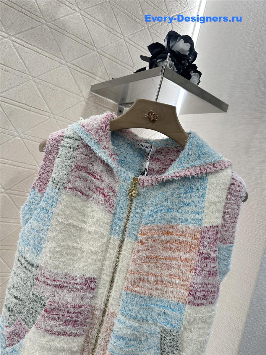 Ch**el zip-up hooded vest