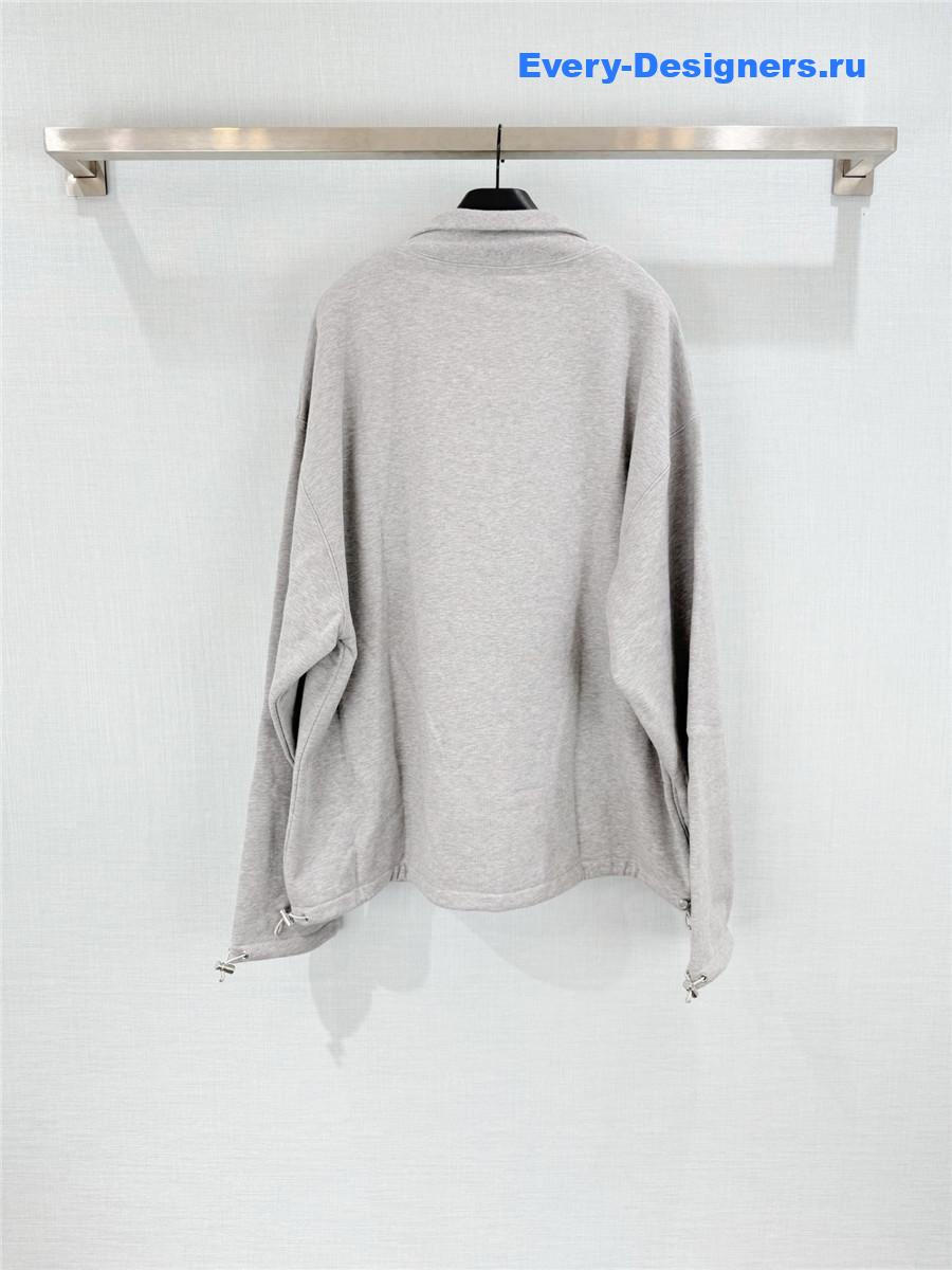 Miu Miu Grey Fleece Sweatshirt