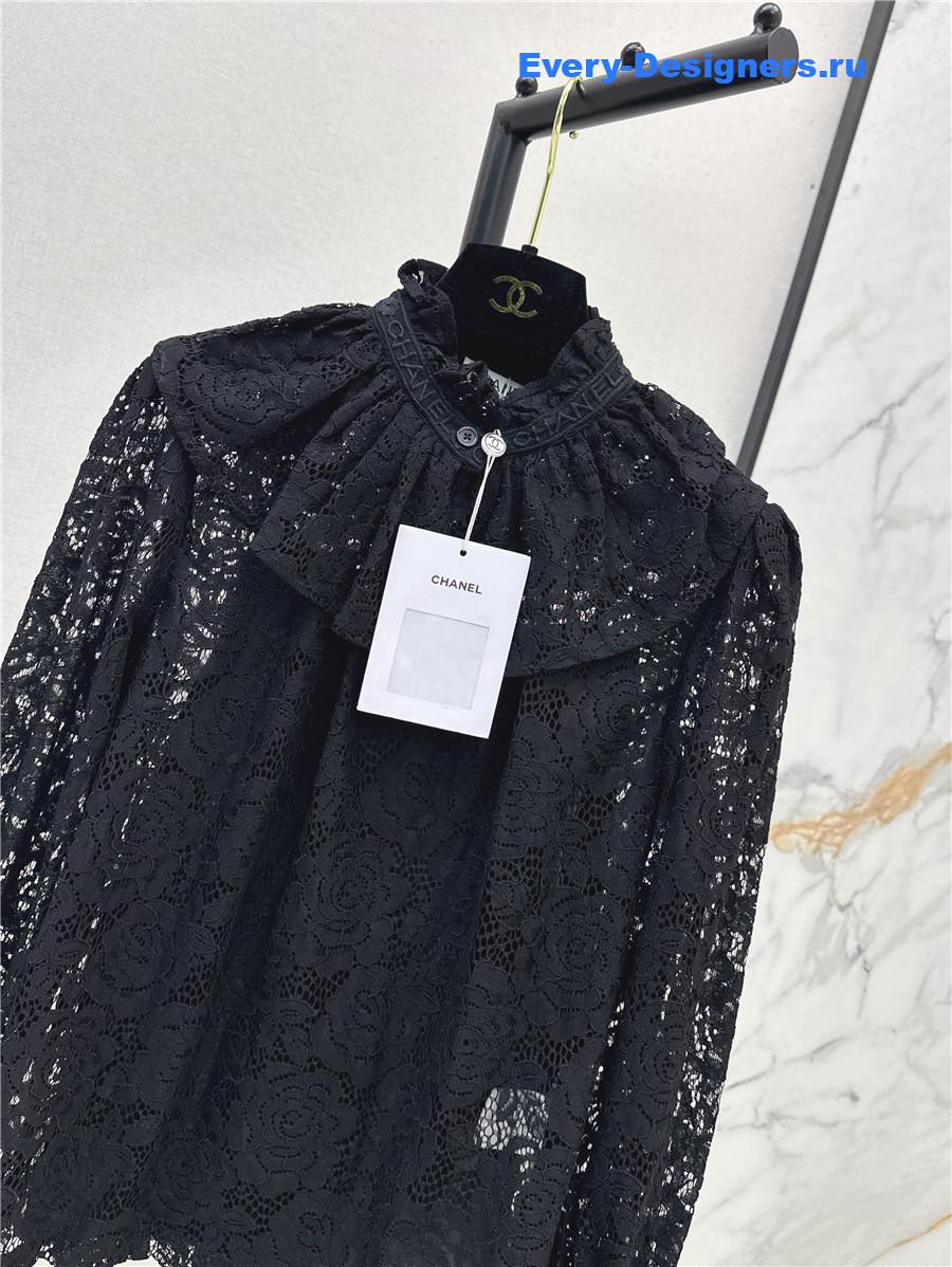 Ch**el black lace shirt