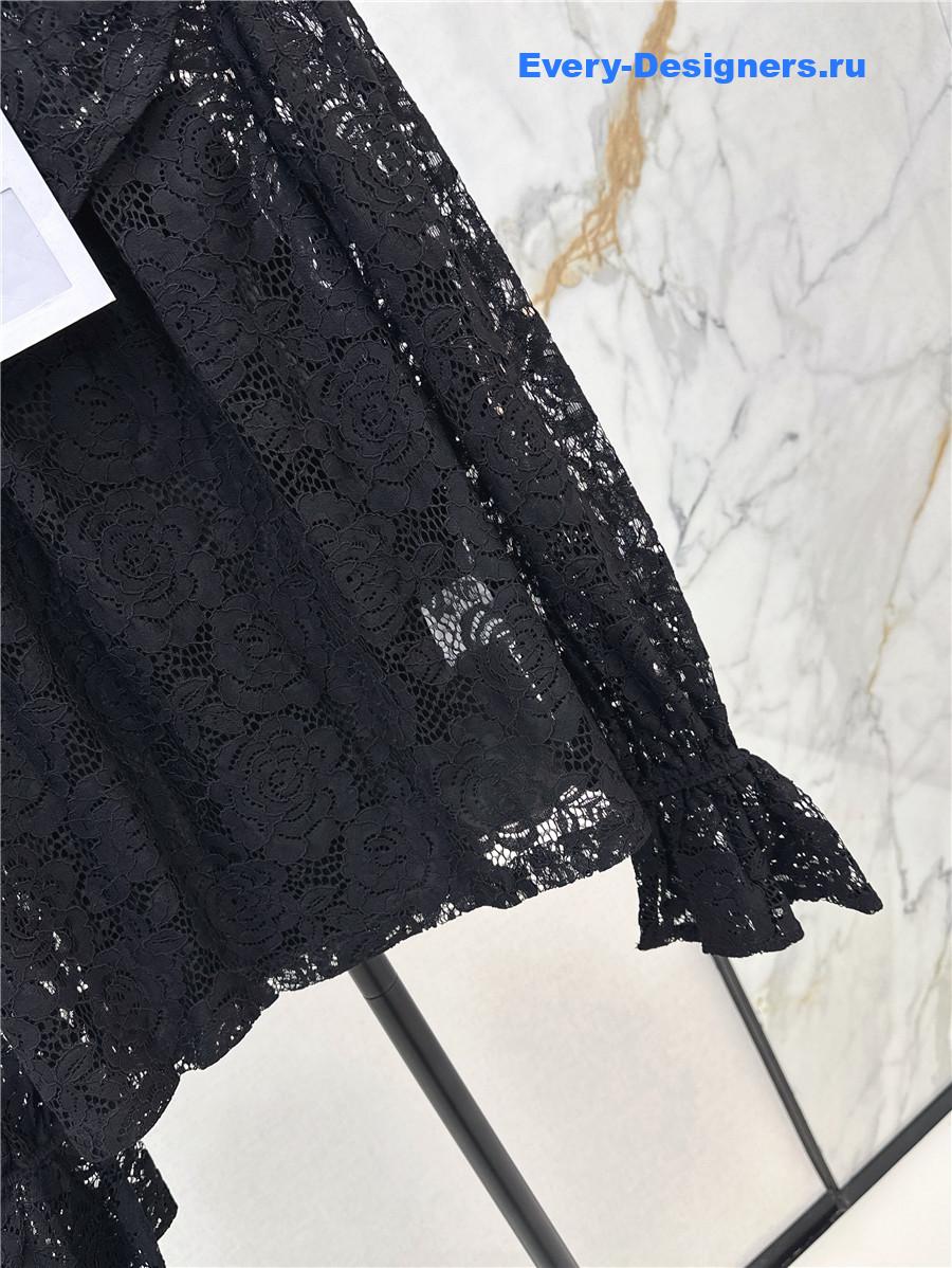 Ch**el black lace shirt