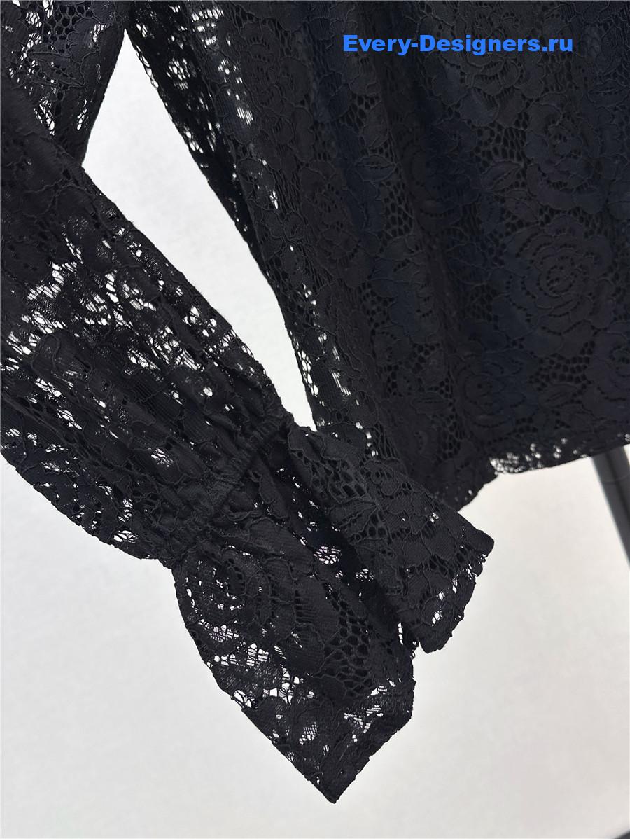 Ch**el black lace shirt