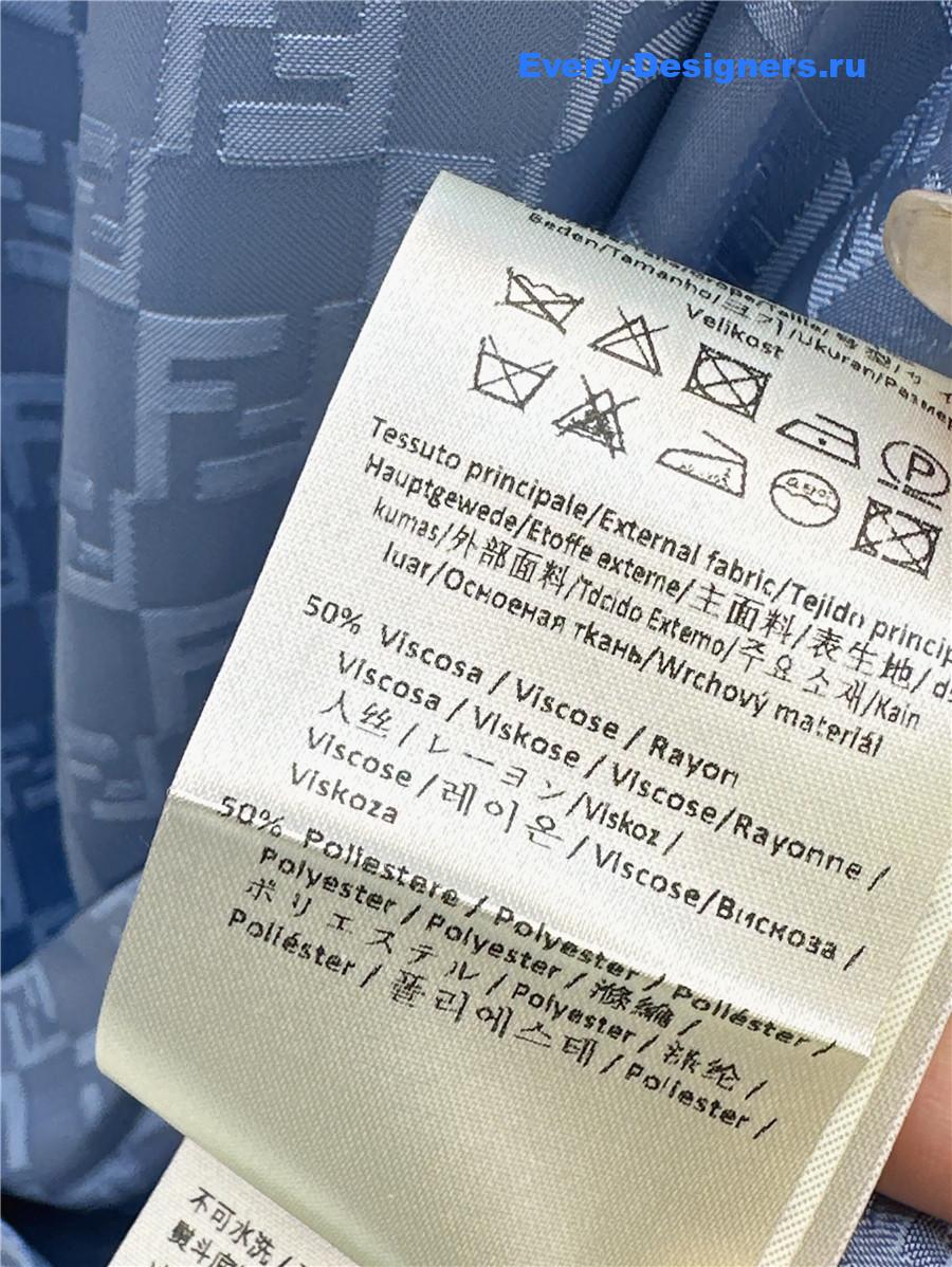 F**di blue bow-detail dress