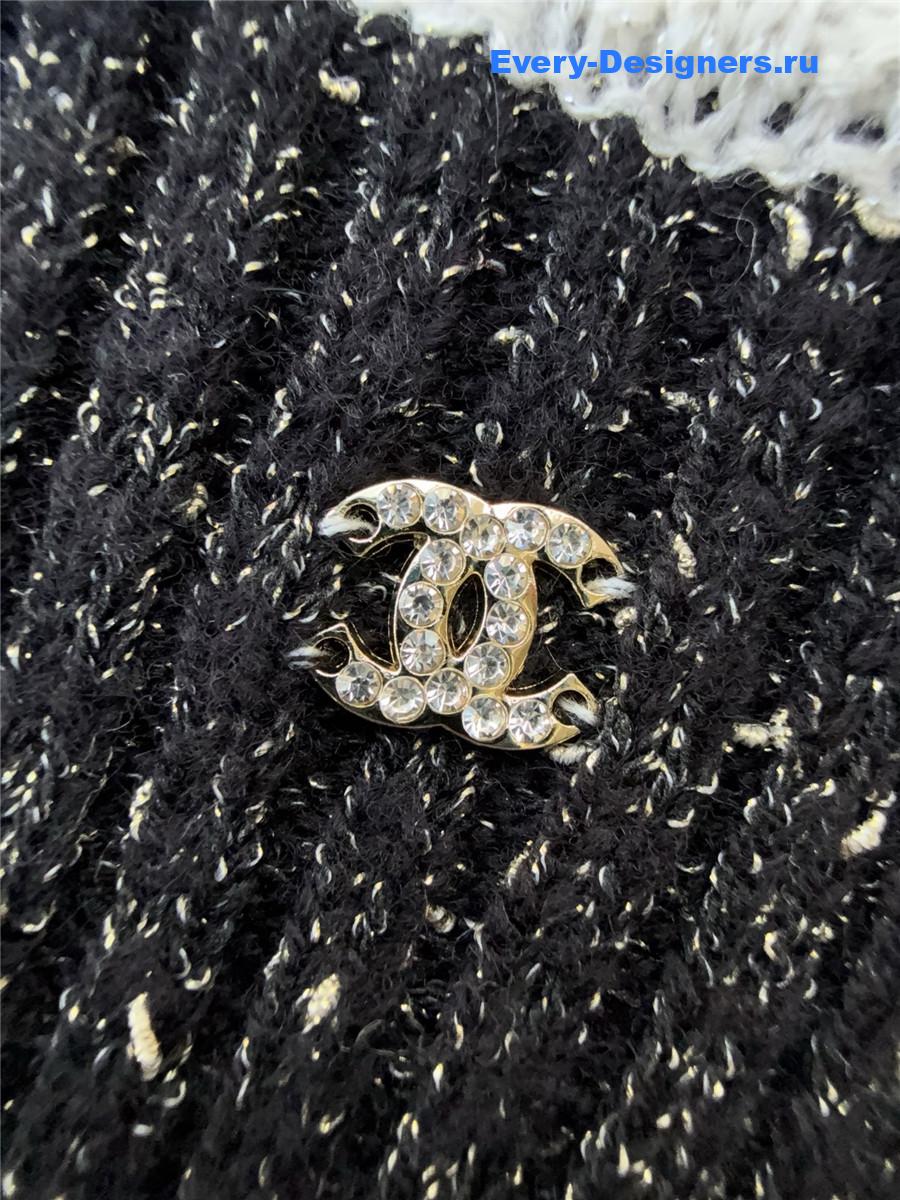 Ch**el floral jacquard knit top