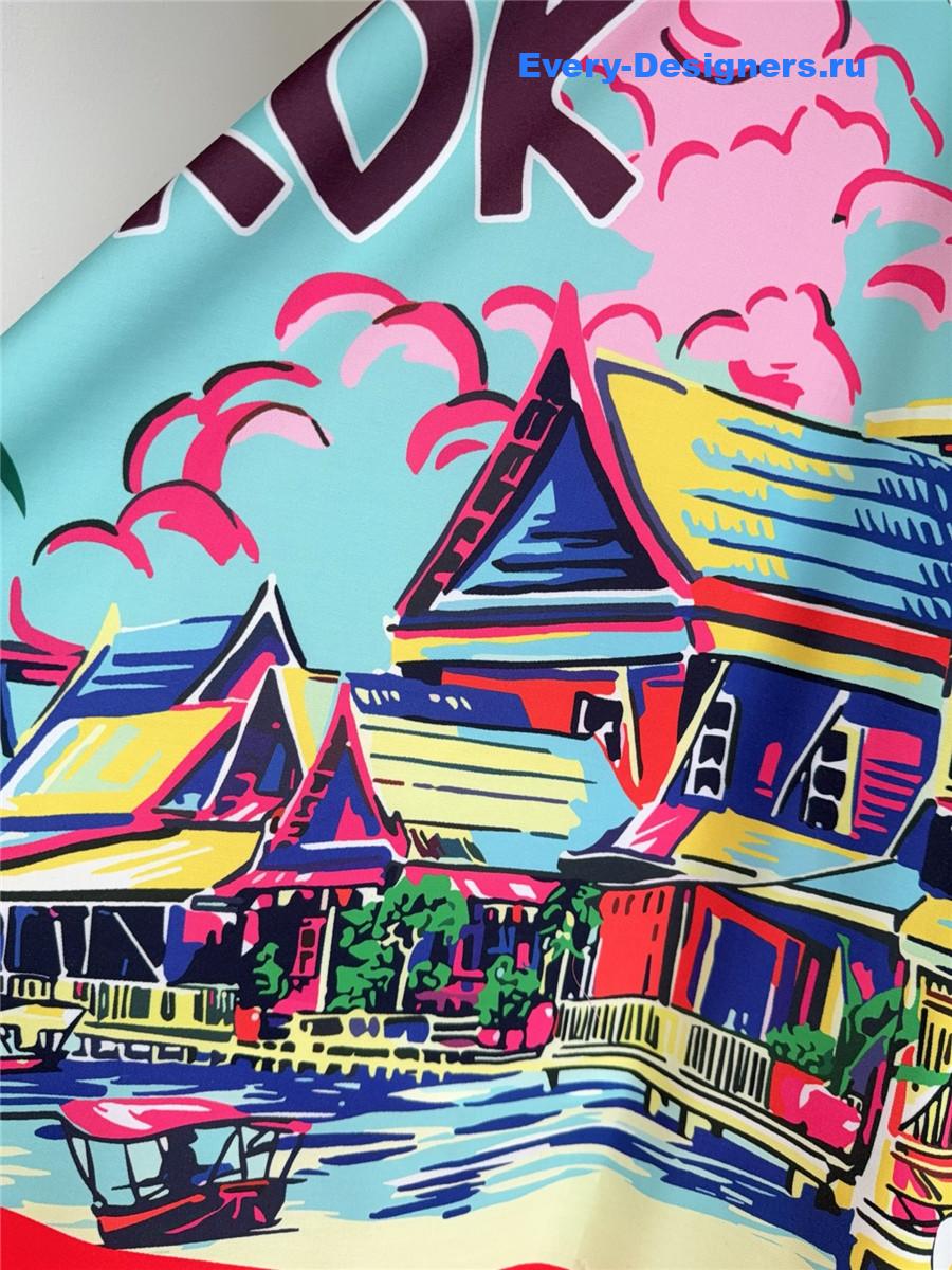 D10r souvenir mid-length flared skirt