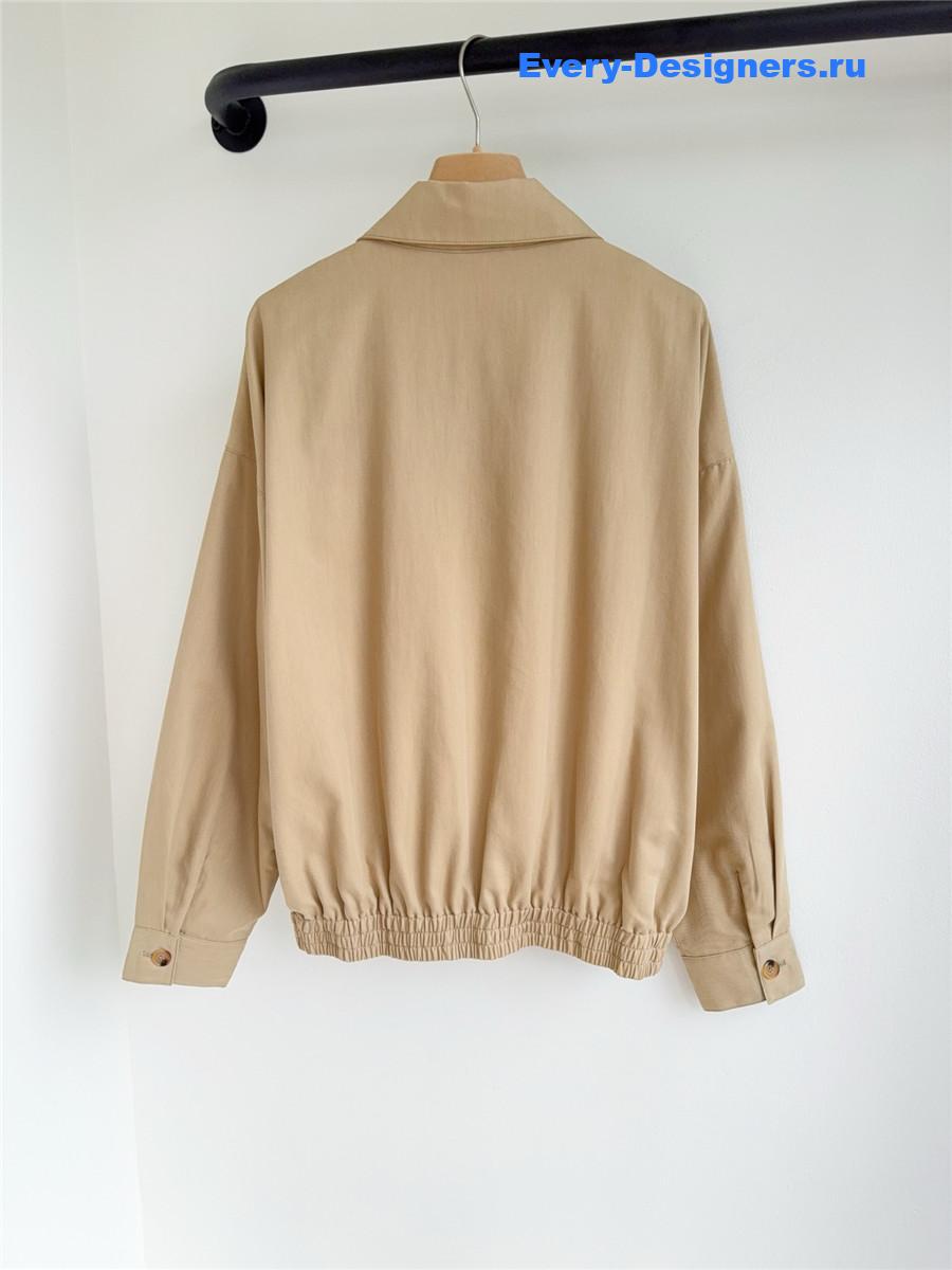 Miu Miu Beige Denim Blouson Jacket