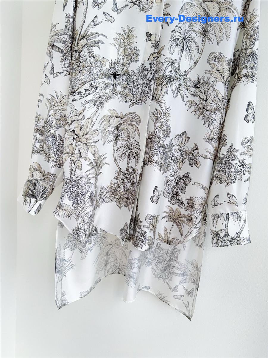 D10r white toile de jouy blouse