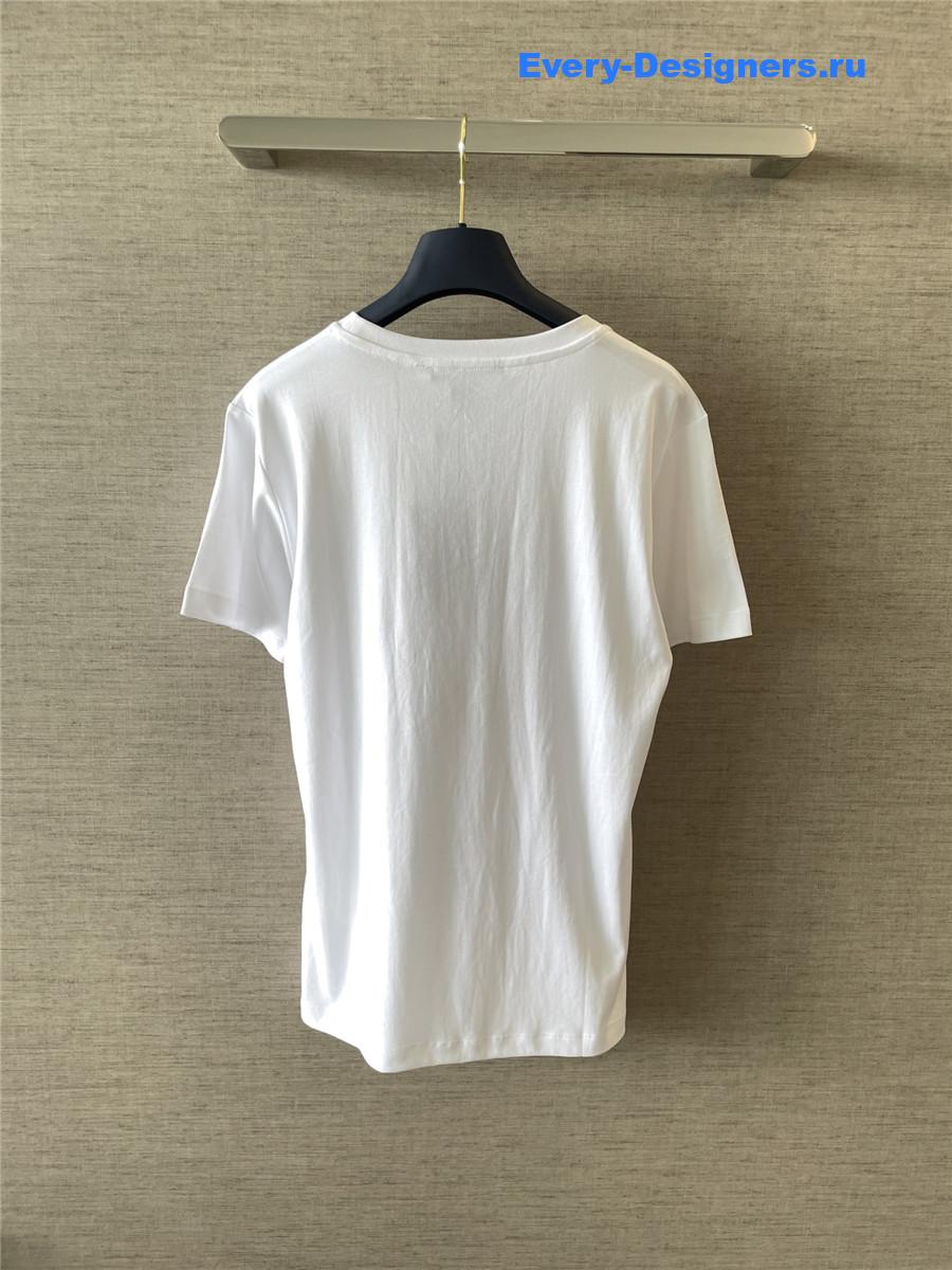 l0vis Vvtt0n cursive signature t-shirt in white