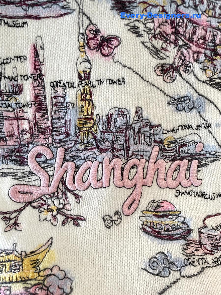 D10r souvenir embroidered cashmere sweater